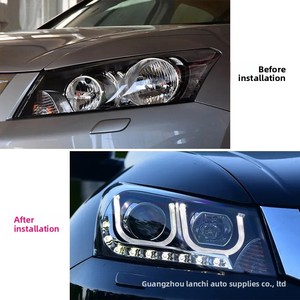 2008-2013 for Eighth Generation <b>LED</b> <b>Headlight</b> Assembly With Daytime Running Lights Modified Flowing Water Effect 2008-2013 - Product Image 4