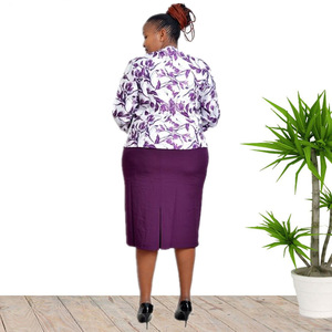 2024 donna africana abiti da ufficio pieghettati con cappotto due pezzi Set di <span class=keywords><strong>turchia</strong></span> Plus Size abiti lunghi da donna Set completo Casual - Product Image 3