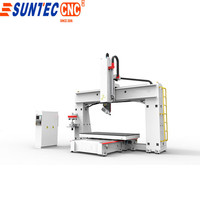 Routeur CNC à 5 axes robuste de taille et de fraisage à haute vitesse, modèles en aluminium simples et à double mobiles