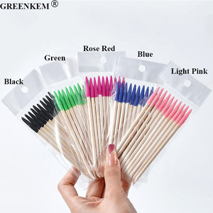 Nouveau bâton de polissage et de ponçage des ongles en bois à double tête, professionnel, solide, coloré, 10 pièces/sac, bois d'orange, élimine les peaux mortes - Product Image 2