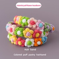 Serre-tête tricoté à la main, coloré, motif Choux-Flower, accessoire de performance, vente en gros d'usine