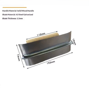 Frattazzo Multiuso per Bordi in Cemento e Taglierina per Giunti Antiscivolo per Operai Edili Uso Universale - Product Image 3