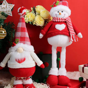 Nuova Bambola Natalizia Telescopica in Peluche Lavorata a Maglia per Decorazioni Natalizie e Vetrine - Product Image 6