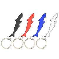 Ouvre-bouteille en métal en alliage de zinc en forme de requin antique personnalisé porte-clés porte-clés de sublimation avec logo OEM