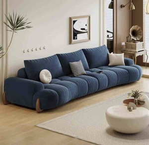 Set di Divani Componibili di Lusso Realizzati con Cura dalla Fabbrica Originale Comfort a Portata di Mano Realizzati in Tessuto e Legno - Product Image 3