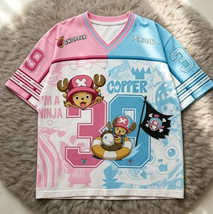 Maillot de football sublimé unisexe à col en V Copper Team, séchage rapide, polyester, manches courtes, imprimé personnalisé, vêtements de sport - Product Image 3