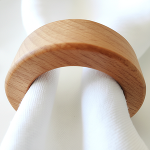 12 pièces ensemble ferme ronds de serviette perles en bois naturel porte-serviettes avec glands pour salle à manger fête mariage décor accessoires - Product Image 1