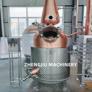 Distillateur ZJ 500l Copper Gin <span class=keywords><strong>vodka</strong></span> Distillateur tranquille Machine de distillation d'alcool Équipement de distillerie d'alcool - Product Image 2