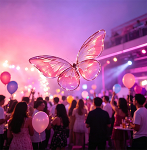 Mariposa Biônica LED con Control Remoto y Luz, Mariposa RC Creativa para Decoración de Bodas y Festivales de Música - Product Image 4
