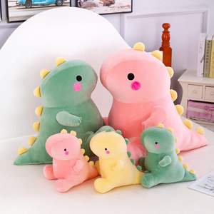Good Quality Super Soft pink Dinosaur Stuffed Animals 8 Inch Tall Crafted with Super Soft Plush and PP Cotton for Kids to Cuddle - Product Image 6