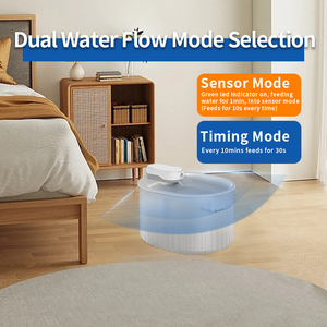 Couleur personnalisée remplaçable filtre à charbon actif pompe silencieuse écran d'affichage ABS fontaine d'eau pour animaux de compagnie - Product Image 3