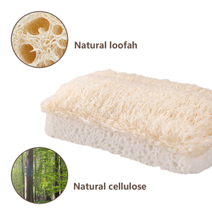 6 Pcs Regular Shape Wood Pulp Cellulose Loofah <b>Sponge</b> Absorbent Kitchen Cleaning Scrub <b>Sponge</b> for Dish Washing - Product Image 6