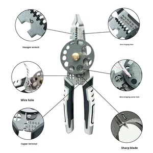 Pelacables Métrico Multifunción, Extractor de Cables <span class=keywords><strong>para</strong></span> Electricistas, Nuevo Pelacables Rotatorio Manual con Mordazas Dentadas, Modelo 8171 - Product Image 1