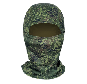 DFU0136 ผ้าคลุมศีรษะกันฝุ่นและกันแดดสำหรับผู้ใหญ่ แบบถัก สำหรับผู้ชาย  แบบบาลาคลาวา สำหรับเล่นสกี พิมพ์ลายดิจิตอลตามสั่ง ลายพรางสีเขียว - Product Image 4