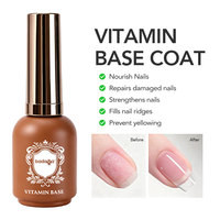 Badaga OEM Personnalisé 15ml Gel de Base et Top Coat à la Vitamine Marque Privée Vernis à Ongles Gel UV de Base