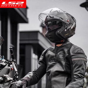 Neuer MOTOWAY <span class=keywords><strong>LS2</strong></span> OF603 Carbonfaser Open Face 3/4 Motorradhelm mit Doppelvisier Anti-Beschlag-Design CCC-Zertifiziert für Erwachsene Pendler - Product Image 2