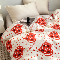 Tissu en polyester brossé imprimé à motif géométrique, doux et chaud, pour housse de couette et ensemble de draps – Fournisseur