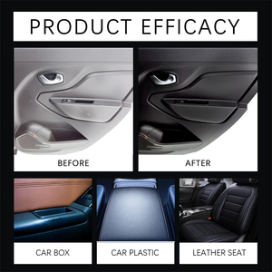 Homonth 100mL Limpiador de pulido Caja de coche Piezas de plástico Asiento de cuero Limpieza interior Líquido de restauración - Product Image 6