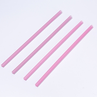 Pailles en plastique multicolores esthétiques en forme de fleur, 8 mm, réutilisables, sans BPA, pour la décoration d'événements et de fêtes, achat en gros