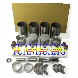 Kit pembangunan kembali mesin 4D35 untuk Mitsubishi Diesel suku cadang mesin Liner paking cincin Piston