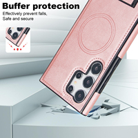 PU Lederen Crossbody Portemonnee Telefoonhoesje voor S25 Ultra/S25+/S25 S24 Ultra/S24+/S24 Mat Oppervlak Kaarthouder Verborgen
