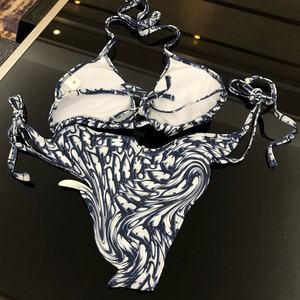 Bikini di Lusso <span class=keywords><strong>da</strong></span> <span class=keywords><strong>Donna</strong></span> di Marca, Costume <span class=keywords><strong>da</strong></span> <span class=keywords><strong>Bagno</strong></span> Sexy con Top Triangolare e Catena - Product Image 2