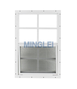 Vente d'usine : Fenêtre coulissante en aluminium à double vitrage avec moustiquaire en acier inoxydable - Product Image 1