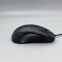 Tetikus komputer berkabel USB, tetikus optik ergonomis tombol 4D, Plug & Play, M-018X