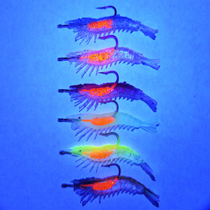 Alpha sống tôm 55mm 2.8G PVC mềm Tôm mềm Mồi câu cá tôm thu hút cá vược biển thu hút - Product Image 2