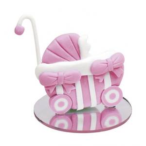 Lazos Rosas para Decoración de Pasteles y Carritos de Bebé - Product Image 1