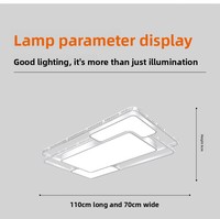 Plafonnier moderne minimaliste de haute qualité - Plafonnier carré en métal nordique réglable, plafonnier LED pour chambre à coucher, intérieur