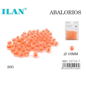 Ilan Abalorios Perline rotonde arancioni da 10 mm 20G per la creazione di gioielli - Product Image 2