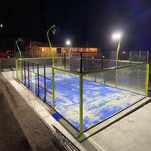Gazon artificiel panoramique de cour de padel professionnel pour l'équipement de stade de sport de matériel de PE de Tennis Cancha de Padel - Product Image 3
