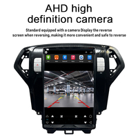 Reproductor Multimedia Vertical para Automóvil Tesla con Android 13 de 12.8 Pulgadas para Ford Mondeo 2006-2010, CarPlay Inalámbrico, Android Auto, DSP
