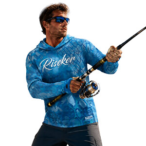 <span class=keywords><strong>Ropa</strong></span> de Pesca para Hombre, Personalizada, al por Mayor, con Protección UV, Sublimada, Color Verde Agua, con Capucha, Manga Larga y Aberturas para los Pulgares - Product Image 1