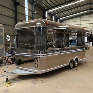 Nouvelle conception, couleur personnalisable, remorque de concession en aluminium, camion de nourriture entièrement équipé, cuisine en acier inoxydable, configuration de restauration rapide - Product Image 1