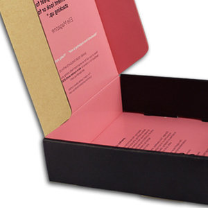 Fleur de couleur de luxe personnalisé imprimé ondulé littérature livre Mailer emballage d'expédition boîte de papier postal - Product Image 5