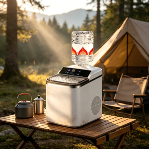 Nouvelle machine à glaçons intelligente avec réservation, 16 kg/24h, en plastique, portable, automatique, pour comptoir, pour la maison - Product Image 2