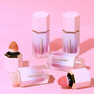 Envases Reciclables para Rubor Líquido, Tubos de Brillo Labial de Marca Privada, Tubos de Brillo Labial Únicos de 10 ml con Brocha Grande - Product Image 1