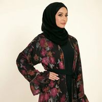 Ensemble Abaya pour femmes avec ceinture, hijab et sous-robe – Tenue modeste, vêtements islamiques
