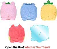 Boîte mystère - Mini animal en peluche courte et parfumée aux fruits - 2,5 cm |   1 Peluche en forme de cube mystère 5 thèmes Fruits et bonbons