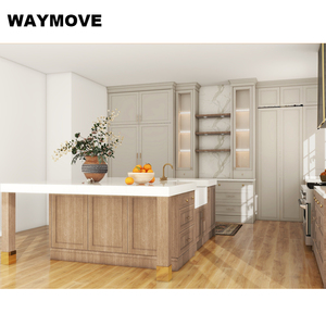 Armários de Cozinha com Design Moderno Estilo Shaker, Laminação, Dobradiças, Painel de Melamina, Gabinete, Pia, Torneira, Corrediça de Gaveta, Cesto - Product Image 2