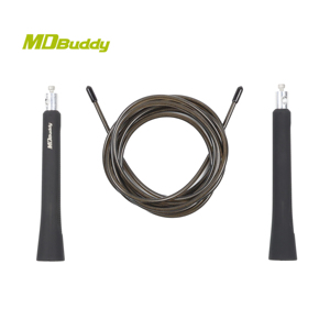 MDBuddy Cable personalizado <span class=keywords><strong>Cuerda</strong></span> <span class=keywords><strong>de</strong></span> saltar con mango Cable <span class=keywords><strong>de</strong></span> alambre <span class=keywords><strong>de</strong></span> acero - Product Image 5