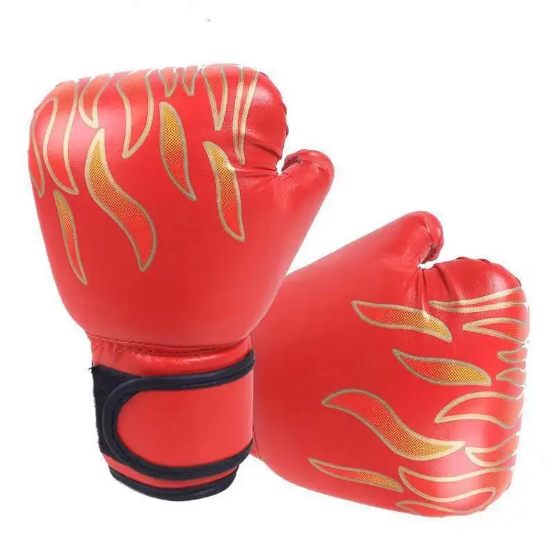 AL Manu facturers supply adult and children's boxing gloves Sanda Muay Thai flame cartoon boxing gloves Sanda boxing gloves