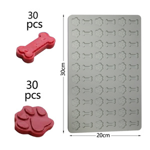 Yongli Mini stampo in Silicone a forma di animale per cani zampa in Silicone stampo per cioccolato/caramelle/fondente per Snack biscotti/dolcetti per cani - Product Image 4