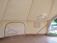 Vente chaude 4 saisons Glamping 5m coton écologique grande tente de camping tente cloche