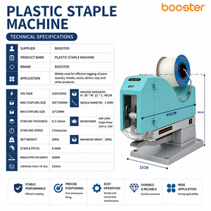 Pneumatic Plastic Stapling <b>Machine</b>, Booster Electric <b>Machine</b> for Garment Denim <b>Washing</b> and Product Packaging - Product Image 2