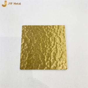 Placa de Acero Inoxidable 304 Martillada, Metal Decorativo con Acabado de Latón Antiguo, con Servicios de Doblado y Corte - Product Image 3