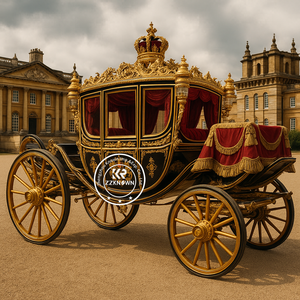 2025 calèche pour cheval <span class=keywords><strong>de</strong></span> noël pour mariage princesse mariage Royal calèche tirée par un cheval - Product Image 6