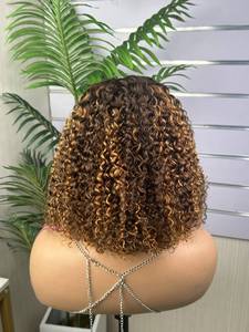 100% 处女人发高密度12A 5*5越南SDD扭结卷发假发巴西秘鲁超双拉胶假发 - Product Image 4